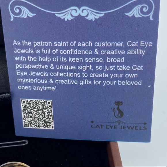 NEW Cat Eye Jewels Cubic Zirconia Dangle Stud Pierced Earrings - Picture 8 of 12